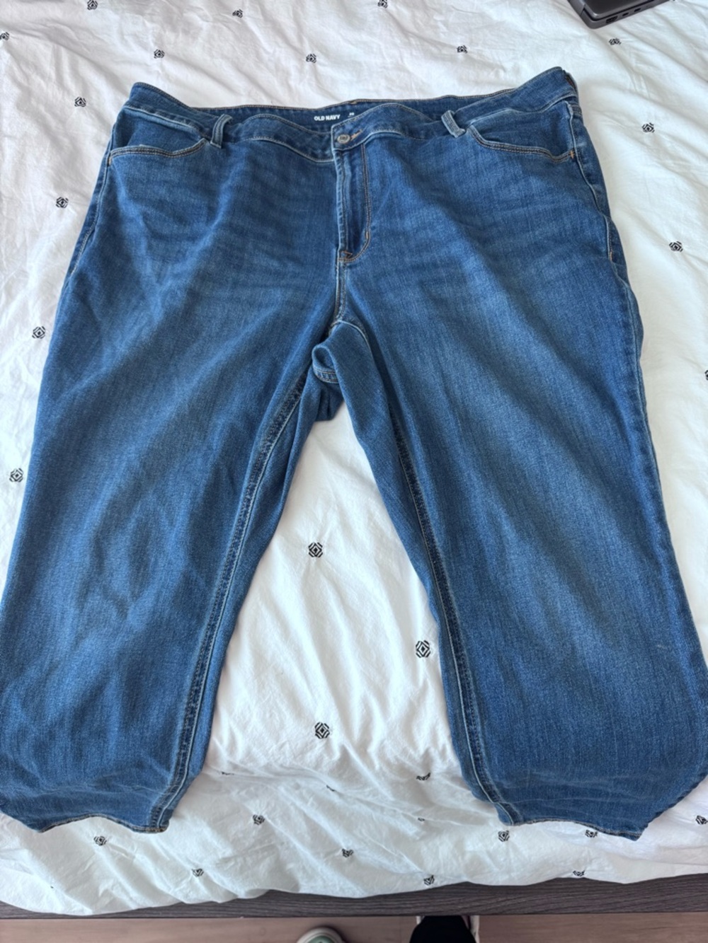 Old Navy Dark Blue Straight-Leg Jeans